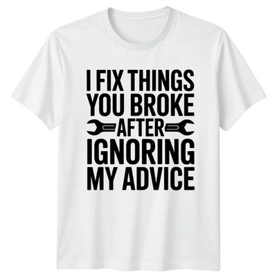I Fix Things Herren T-Shirt Handwerker Heimwerker Vatertag Geschenk für Ihn