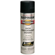 Rust-Oleum 239107 High Performance Enamel Spray Paint, 15 Oz 6 Pack Black