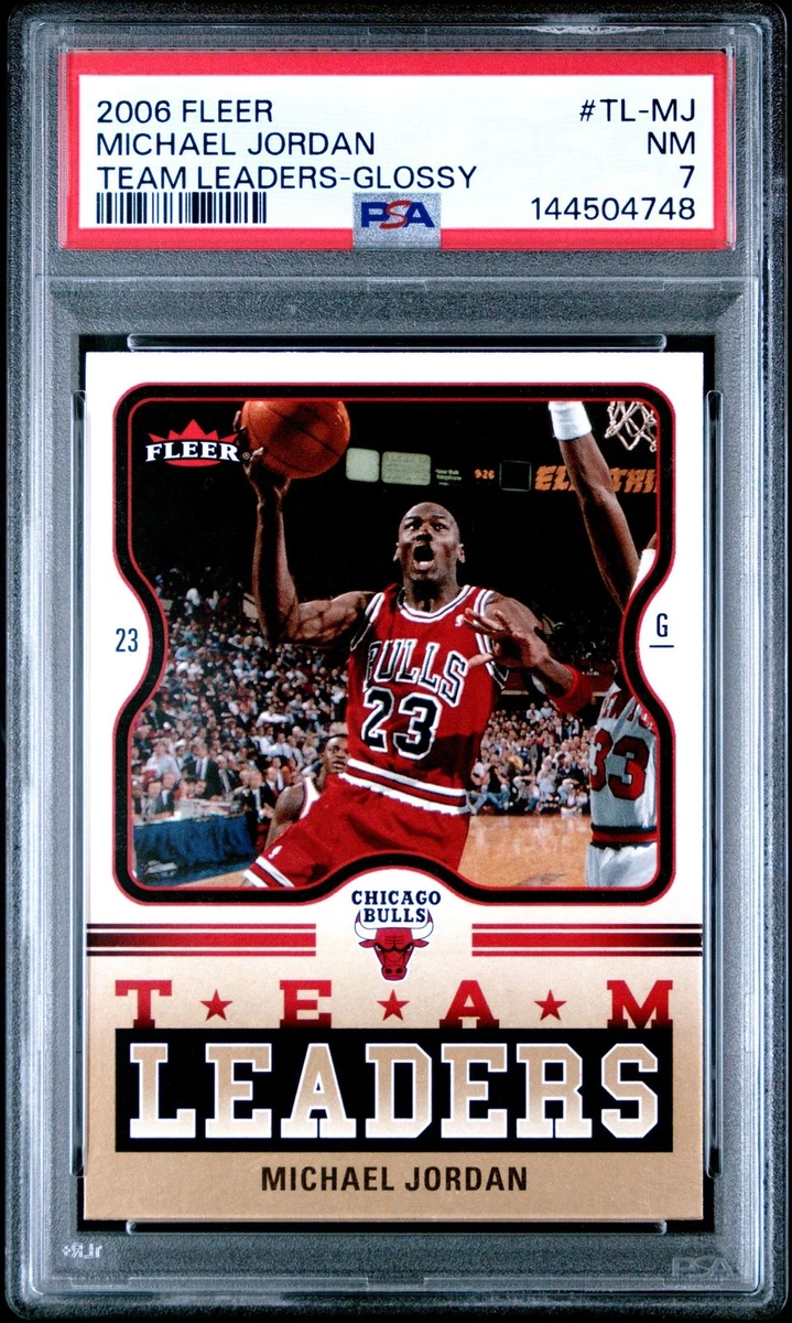 トレーディングカード 2006 Fleer E-X Michael Jordan #4 PSA NM-MT