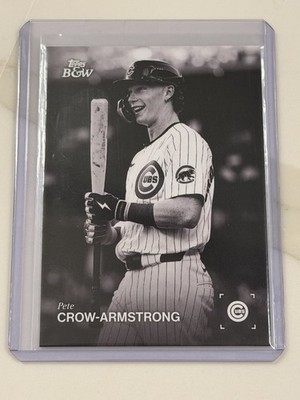 PETE CROW ARMSTRONG Chicago Cubs #007 - 2025 Topps Black & White