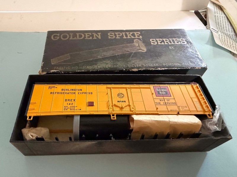 HO Gauge Golden Spike Mech. Reefer, BREX 142 kit; box  open, appears complete