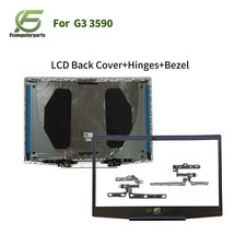 New For Dell G3 15 3590 White LCD Back Cover Hinges Bezel 03HKFN US W/Screws