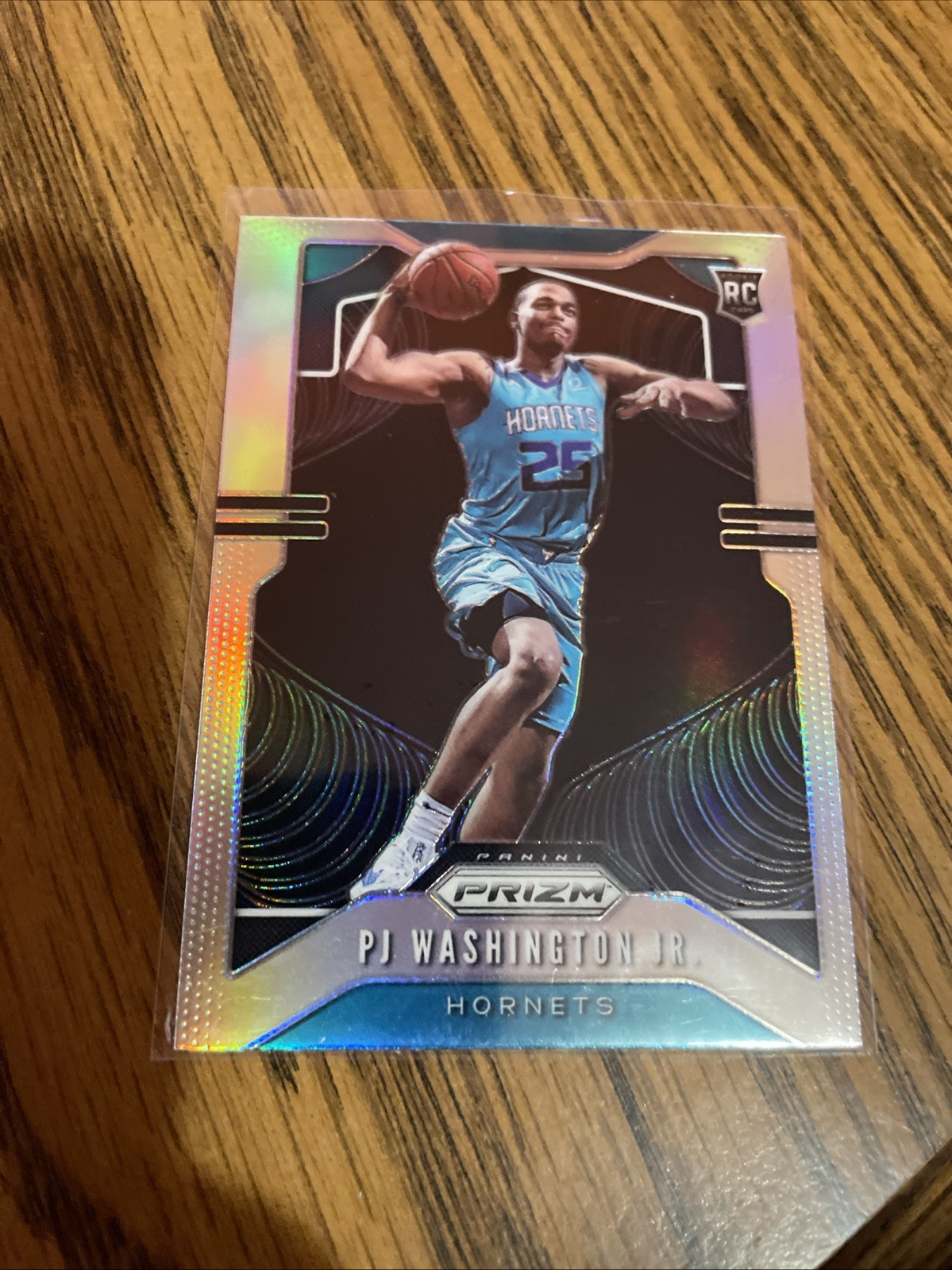 2019-20 Panini Prizm PJ Washington Jr Silver Prizm RC SP #258 Hornets 
