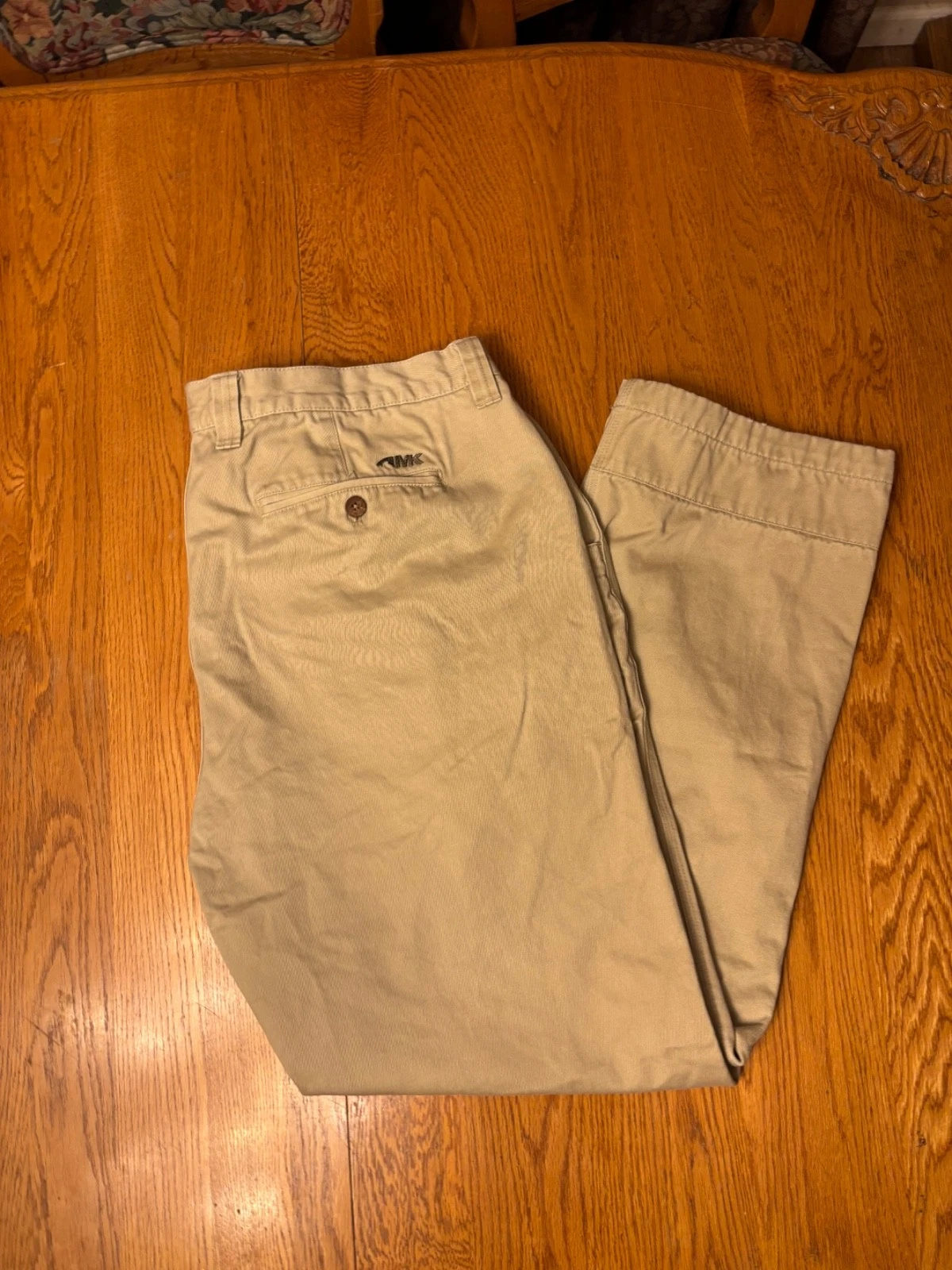 Mountain Khakis Classic Fit Pants Mens 42x32 Khaki Tan Stretch Outdoor Hiking