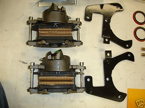 Chevrolet 1941-1948 conversión de freno de disco delantero 5 en 4 3/4 círculo de pernos  Foto 3 de 4