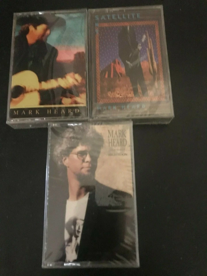 3 Mark Heard Cassettes-High Noon/Satellite Sky/Dry Bones Dance New FactorySealed