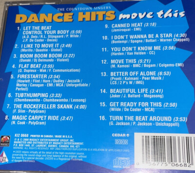 The Countdown Singers, Dance Hits - Move This, Audio CD