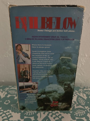 The Evil Below 1989 VHS Tape Rae Don Entertainment Video - Picture 9 of 11