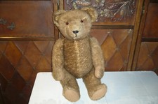 Alter großer Vorkriegs Teddy Steiff?, mit Holzwolle gefüllt, 60cm