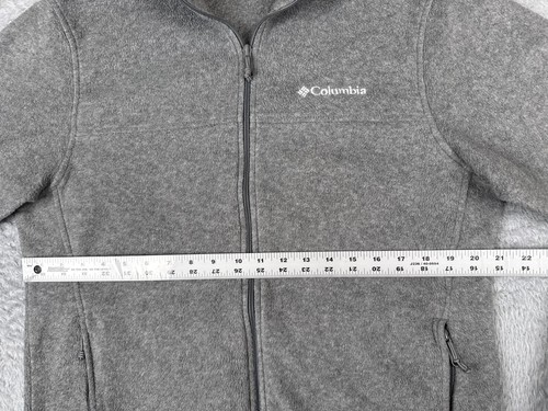 Columbia Jacket Womens Large Gray Full Zip Mock Neck Polyester Fleece Hike Camp - Picture 8 of 20