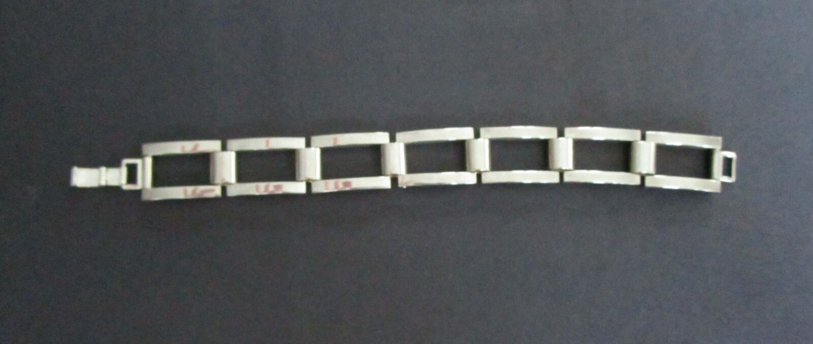 Rectangular  Open Boxes 925 Silver Bracelet 1.1 oz - image 2