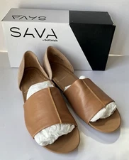 SAVA WOMEN'S CALERA FLAT SANDAL WOMEN'S SHOES Tan EU 38 US 8