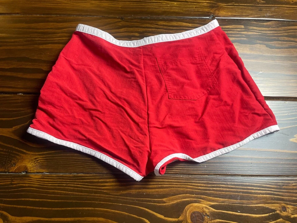Pantalones Cortos Nautica Para Mujer Talla Grande Rojo Tabla de Natación Pull Up, Bolsillos Mosca Foto 2 de 4