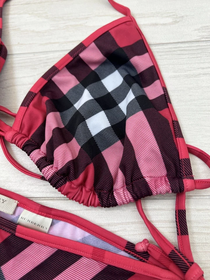 Traje de baño Burberry Brit de dos piezas a cuadros Nova para mujer talla XL Foto 3 de 4