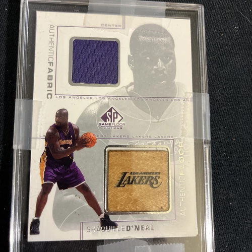 2001 Shaquille O’neal Upper Deck Sp game edition floor and jersey piece