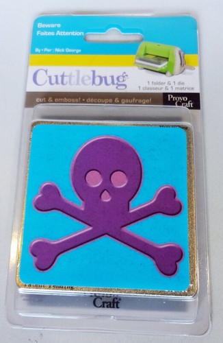 Beware Calavera y RIP Lápida Cuttlebug Juegos de Troqueles y Carpetas Provo Craft XBones NUEVO - Imagen 3 de 6