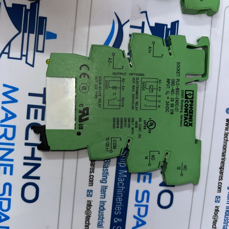 Phoenix Contact PLC-BSC-24DC/21 Socket with 2961105 relay (Lot Of -2) - Image 2 of 3