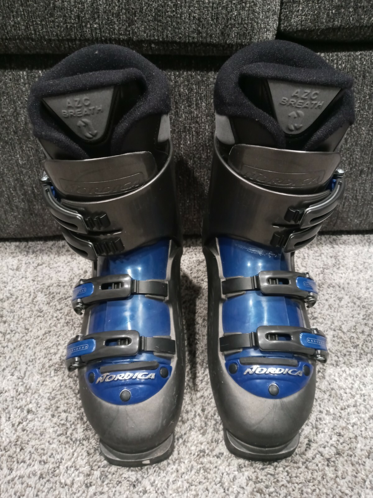 SALOMON Scarponi da sci Nordica Exopower Trend 03 misura 260 265 grigio blu ottimi 300 mm