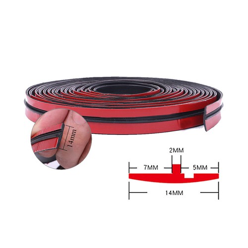 2M T-shape Rubber Car Seal Strips Soundproof Sunroof Seal Windproof Glass Seal - Picture 8 of 12