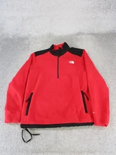 The North Face Alpine Polartec Jacket Mens Medium Red Fleece *