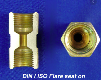 2-Pack Inverted Flare Unions - 3/16" Tube To 10mm X 1mm Thread For Brake & Fuel Lines