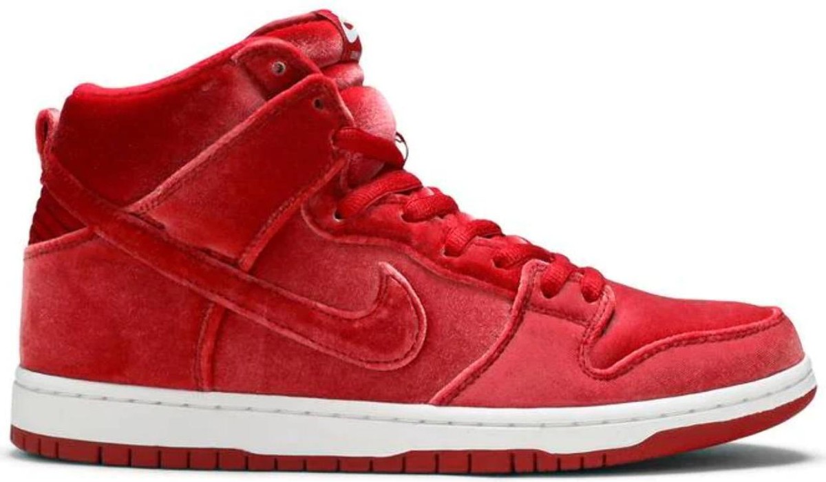 Nike SB Dunk PRM High Red Velvet for Sale | Authenticity  display picture 3