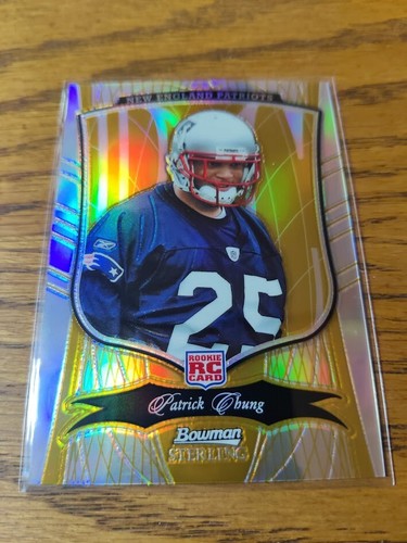 2009 Bowman Sterling Darius Butler Printing Plate 1/1 + Patrick Chung GOLD RC/25 - Picture 7 of 10