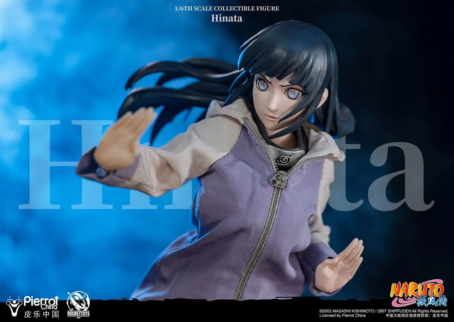IN STOCK New RocketToys ROC-006 1/6 Shippūden Hinata Hyuga Action Figure
