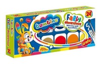 Bambino Aquarellfarben Set 24 Farben - Hochwertige Wasserfarben