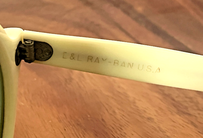 Vintage Off White/Yellowish Round B&L Ray-Ban Pasha  display picture 1