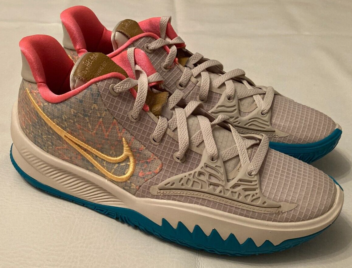 Mens 13 Nike Kyrie Low 4 N7 Basketball Sneakers Shoes Desert Sand
