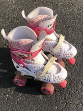Kids Roller Derby Energy Flex Quick Fit Roller Skates Size 3-6 Pink
