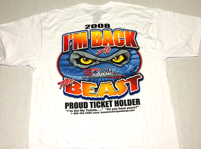 #ad Rare 2008 Beast of Southeast Lowes Charlotte Speedway NASCAR Race T Shirt New XL $17.99