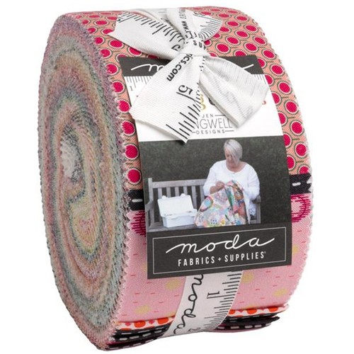 Mixed Bag of Lollies Jelly Roll by Jen Kingwell for Moda Fabrics