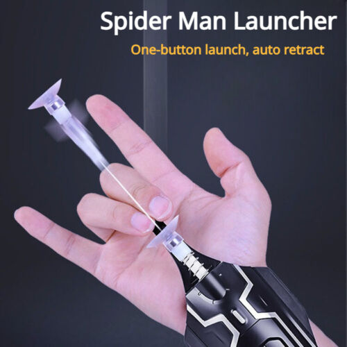 Spider-Man gant cosplay lanceur corde d'araignée web jeux de tir pour enfants - Photo 1 sur 16