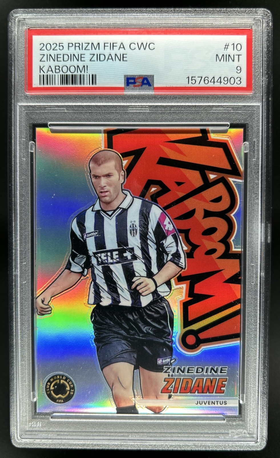 2025 Prizm FIFA Club World Cup Zinedine Zidane #10 Kaboom!