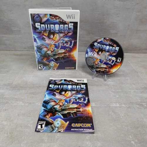 Spyborgs Wii CIB Nintendo Complete Game with Manual Bionic Games Cyborg Agents