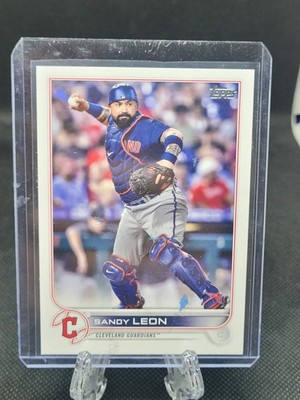 2022 Topps Series Two Sandy Leon #353 Advanced Stat Variation /300 Cleveland