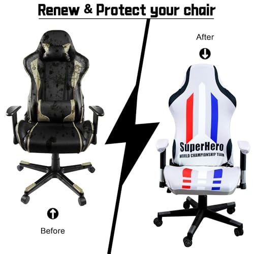 Gaming Chair Covers,Stretchable Computer Chair Cover,Ergonomic Office Chair - Imagen 6 de 7