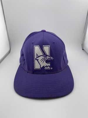 Vintage Northwestern Wildcats Hat Cap Strap Back College Starter Purple 90s Mens