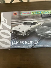2015 Micro Scalextric James Bond 007 Aston Martin G1122T HO Slot Car RACE SET