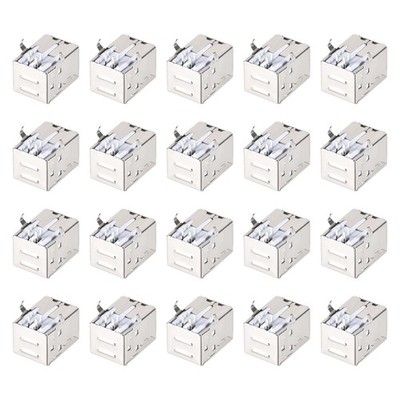 50pcs Micro USB 2.0 Type B Female Socket 4 Pin Jack Sockets 90 Degree 1.5A 30V