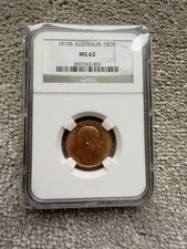 1910 S Full Gold Sovereign NGC MS 62 - Australia Sydney King Edward VII