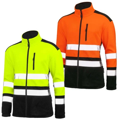 ART.MASTER Warnschutz Jacke Fleece Jacke Warnschutzjacke Arbeitsjacke Pullover Gr. S - 5XL