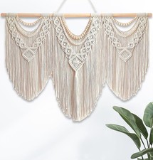 Large Macrame Wall Hanging Handmade Boho Tapestry 43"x32" - Wall Art Decor fo...