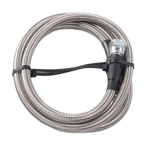 For TH350 700R4 TH400 SS Braided Transmission Cooler Hose Lines 52" Length - Picture 9 of 10