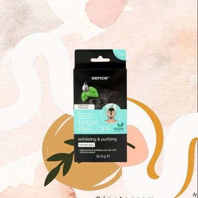 Sence Face Mask Peel Off 5 x 8 g  Purifying Charcoal 