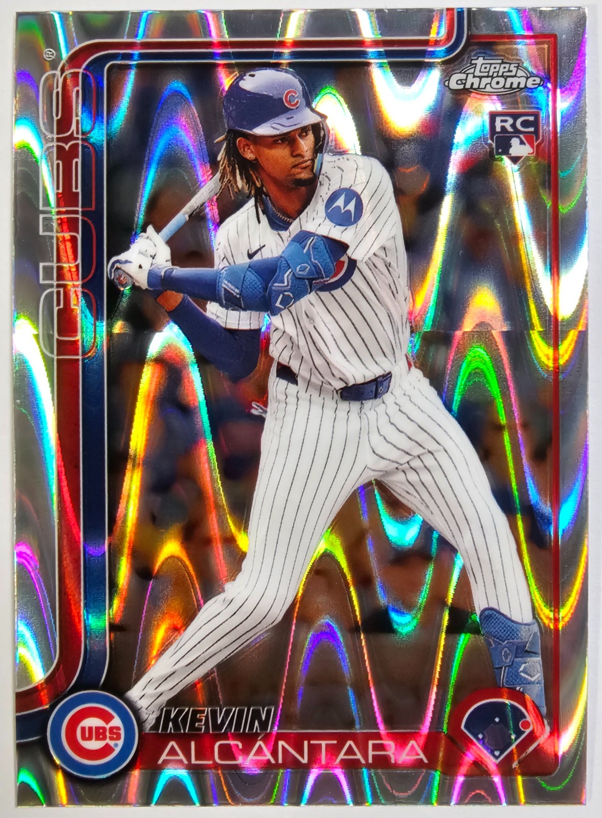 2025 Topps Chrome - Kevin Alcantara #173 RayWave Refractor (RC)