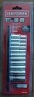 NIB, CRAFTSMAN Socket Set, SAE, 1/4-Inch Drive, 6-Point, 11-Piece (CMMT12050)