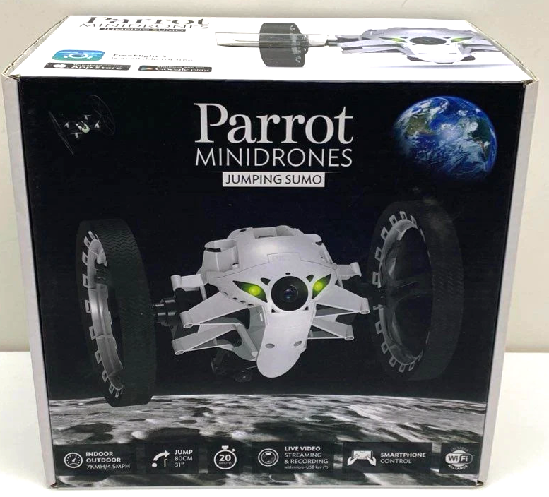 Parrot Mini Drone Jumping Sumo Smartphone Control So Fun! NEW! WOW